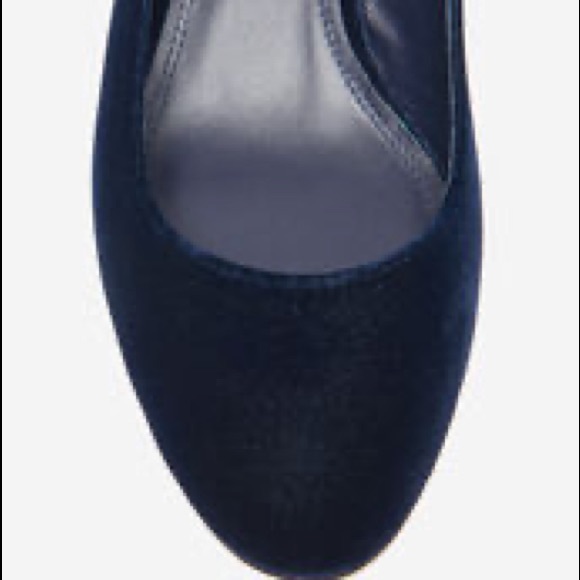 Sandro Dark Navy Velvet Mary Jane 37 - Picture 8 of 8